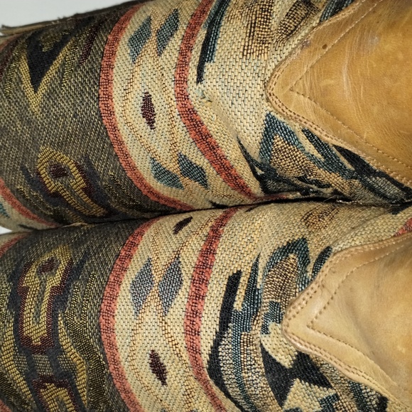 Seychelles Size 7.5 Aztec Leather Southwest Western Boots Womens Brown Cowgirl - Picture 7 of 10